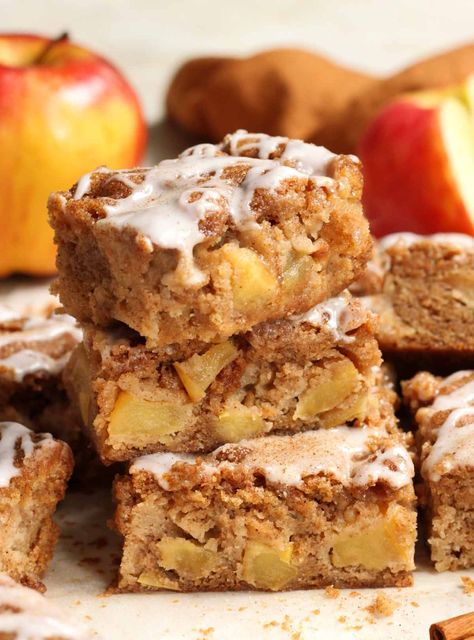 Honey Apple Fritter Bars - Scientifically Sweet Banana Pecan Bread, Honey Dessert, Easy Bar Recipes, Dessert From Scratch, Chocolate Chip Pecan Cookies, Apple Cinnamon Bread, Lemon Cookies Recipes, Apple Fritter, Brownie Pan