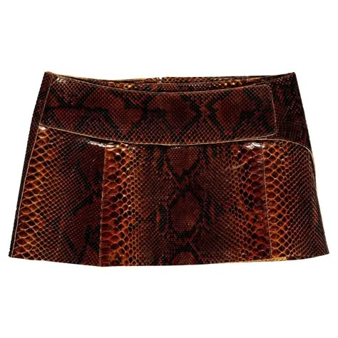 Dolce & Gabbana brown python mini skirt, ss 2000 Black Leather Mini Skirt, Knee Length Skirt Pencil, Fashion Killa, Python, Fashion Inspo Outfits, Clothing Items, Mini Skirt, Dolce And Gabbana, Going Out