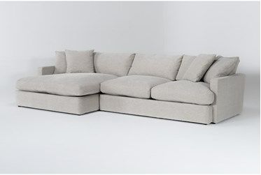 Sectionals & Sectional Sofas | Living Spaces Large Couch With Chaise, Small Theatre Room Ideas, Oversized Chaise, Beige Sectional, 2 Piece Sectional Sofa, Couch With Chaise, Beachy Room, Fabric Sectional, Couches Living Room