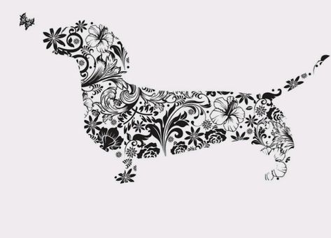 Doxie Tattoo, Daschund Tattoo, Sublimation Ideas Projects Inspiration, Dog Tattoo, Ankle Tattoo, Dachshund Dog, Sausage Dog, Tattoo Images, Skin Art