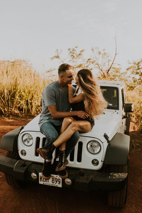 kayla esparza kaylaaesparza kaylaesparzaphotography weddingphotographer wedding photography photographer destination flat lay pictures picture photo photos poses Elopement couple couples Elopements hawaiielopement waimea canyon californiaweddingphotographer travelingweddingphotographer travel waimeacanyon kauai hawaii hi jeep wrangler wranglar jeeps sunset goldenhour sparkly sparkley wedding dress Dreamy tropical florals flower crown head table vintage ring weddingring long weddinghairstyles ins Prewedding Car, Jeep Photoshoot, Jeep Wedding, Wedding Fotos, Adventure Engagement Photos, Jeep Photos, Tropical Florals, Dreamy Wedding Dress, Waimea Canyon