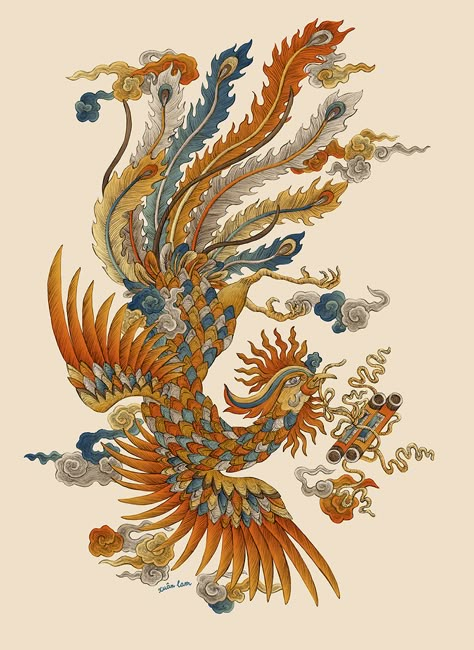 Vietnam Art Design, Vietnamese Dragon, Dragon Painting, Ancient Vietnam, Vietnamese History, Chinese Folk Art, Vietnam Art, Folk Painting, Fu Dog