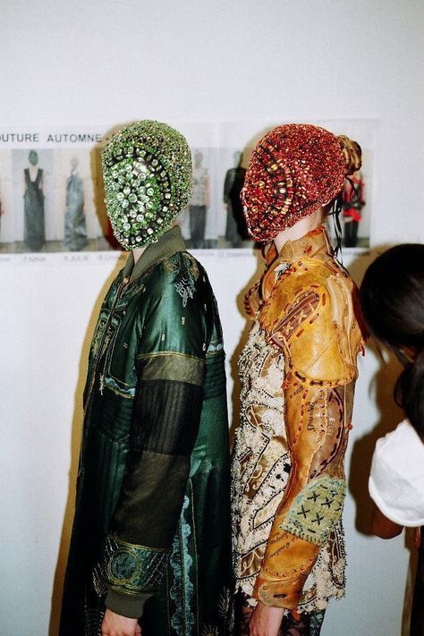 Margiela Mask, Stitch Collage, Tyrone Lebon, Head Coverings, A$ap Rocky, Couture Week, Martin Margiela, John Galliano, Fashion Event