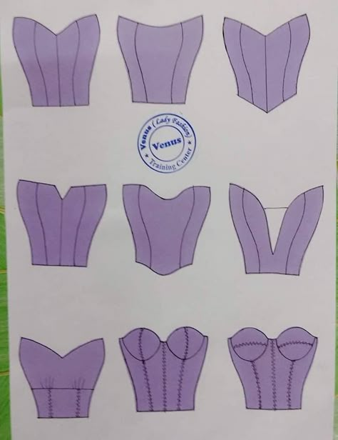 Corset Sewing Pattern, Corset Pattern, Fashion Illustration Sketches Dresses, Fashion Design Patterns, Clothing Design Sketches, Diy Clothes Design, Fashion Sewing Tutorials, Costura Diy, Couture Sewing Techniques