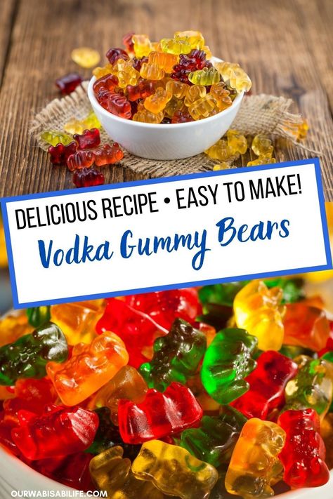 Have you ever had vodka soaked gummy bears? These gummy bears soaked in alcohol are perfect for an adult party. Use these ideas to get a great tasting vodka gummy bears. Alcohol Gummy Bears, Gummy Bear Cakes, Gummy Bear Recipe, Vodka Gummy Bears, How To Make Vodka, Cannibis Recipes, Wedding Snacks, Gummies Recipe, Bear Recipes