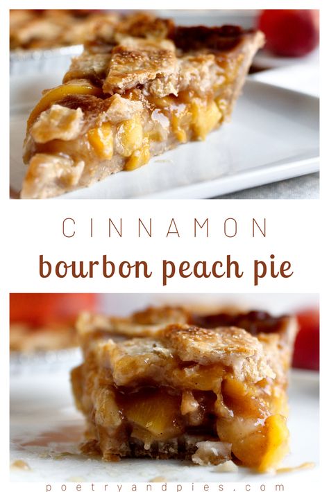 Peach Bourbon Pie Filling, Maple Bourbon Peach Pie, Peach Bourbon Dessert, Thanksgiving Peach Pie, Peach Thanksgiving Dessert, Peach Praline Pie, Unique Peach Recipes, Bourbon Pie Recipes, Pie Flavors Unique