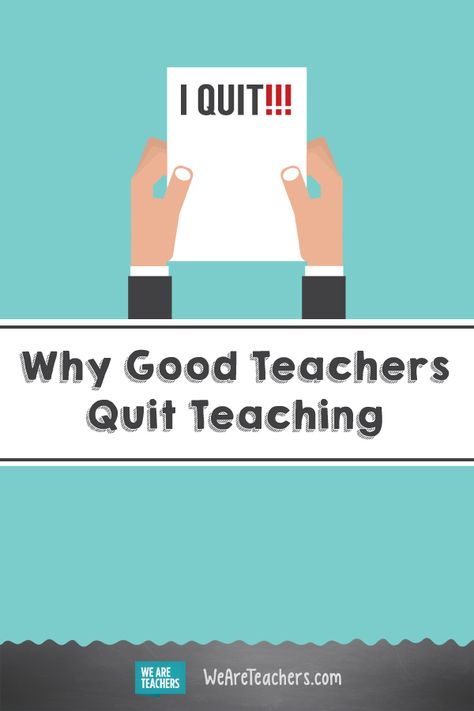 Why Good Teachers Quit Teaching. Being a teacher can really take a toll on a person both physically and emotionally. The burnout is real. Check out these reasons and infographic on why teachers are ready to throw in the towel. #teacher #teaching #inspiration Quitting Teaching, Quit Teaching, Teacher Career, Team Teaching, Teaching Degree, Good Teacher, English Teaching Resources, Classroom Procedures, School Culture