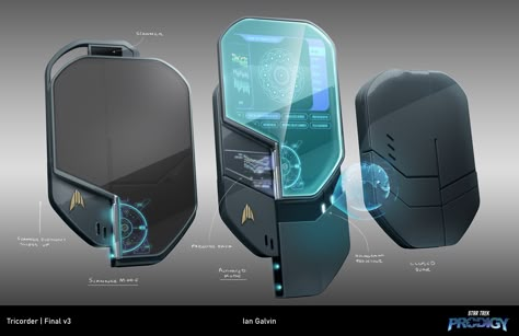 Futuristic Technology Concept Art, Star Trek Prodigy, Future Technology Concept, Future Gadgets, Sci Fi Tech, Tactical Gear Loadout, Retro Gadgets, New Technology Gadgets, High Tech Gadgets