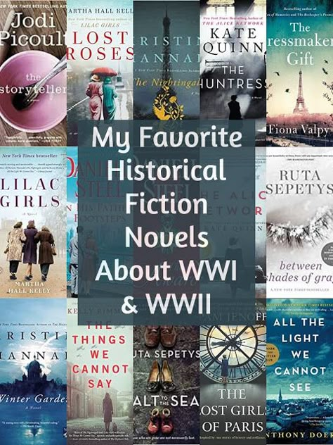 My Favorite Historical Fiction Novels About WWI & WWII Best Historical Fiction Books, Book Club Reads, Historical Fiction Novels, Books You Should Read, Fashion Crafts, Historical Fiction Books, Reading Rainbow, Top Books To Read, Historical Novels