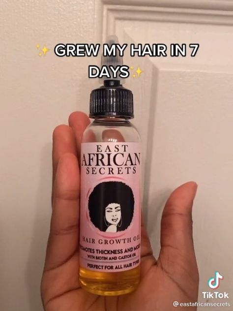 East African Hair, African Hair Growth, Hair Grower, Natural Hair Growth Remedies, Black Hair Growth, Hair Growth Secrets, Hair Remedies For Growth, African Hair, Growth Oil