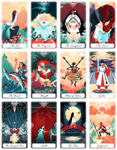 Yoshi Yoshitani is creating Illustrations and Tarot Cards | Patreon Yoshi Yoshitani, Game Card Design, 카드 디자인, Tarot Cards Art, Tarot Card Decks, Tarot Art, Card Deck, Reading Tarot Cards, Tarot Readers