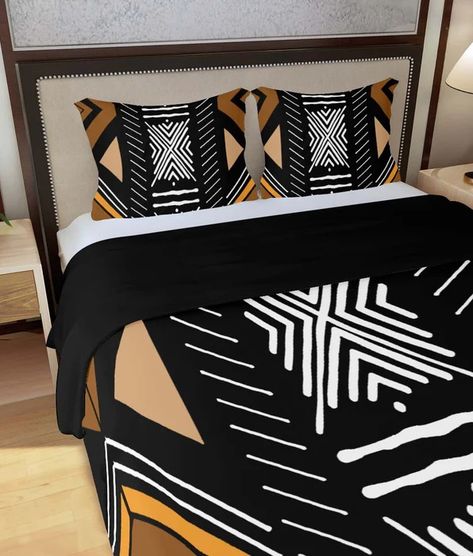 African Bedding Set Duvet & Pillow Cases Black And Proud, Print Duvet Cover, Inspired Interiors, Africa Art, Vanuatu, African Inspired, Comforter Set, Unique Furniture, African Dress