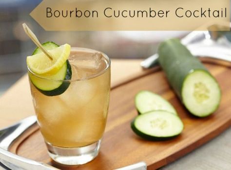 Cucumber Drink, Cucumber Cocktail, Vodka Cocktails Easy, Summer Vodka Cocktails, Cocktail Mixology, Bulleit Bourbon, Honey Syrup, Winter Cocktails, Whiskey Drinks