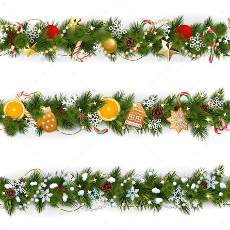 Vector Pine Christmas Border #Pine, #Vector, #Border, #Christmas Christmas Boarders, Border Vector, Vector Border, Christmas Border, Christmas Vectors, Illustration Vector, Vector Graphics, Hoop Wreath, Design Resources