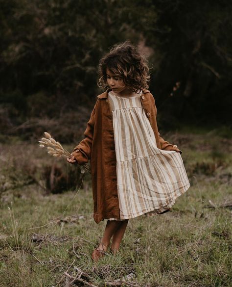 The Simple Folk on Instagram: “"Spring's greatest joy beyond a doubt, is when it brings the children out." ~ Edgar Guest⁠⁠ ⁠⁠ For us and our children, Spring is a time…” Linen Trench Coat, Fall Clothing Essentials, The Simple Folk, Girls Fall Outfits, Linen Jackets, Organic Linens, Tiered Skirt, New Girl