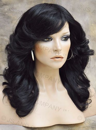 Korean Hair Ideas, Farrah Fawcett Style, Open Curls, Style Wig, Korean Hair, Farrah Fawcett, Hair Stylies, Black Wig, Haircuts For Long Hair