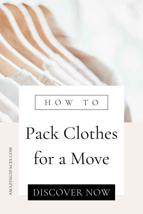 Moving season is here! We've outlined the BEST way to pack clothes, just in case you need a little #MondayMotivation for your upcoming move! How To Pack Clothes When Moving, Moving Hanging Clothes Packing Tips, Best Way To Pack Clothes For Moving, Moving Clothes On Hangers, How To Pack Clothes For Moving, Packing Clothes For A Move, Moving Hanging Clothes, Pack Clothes For Moving, Moving Clothes