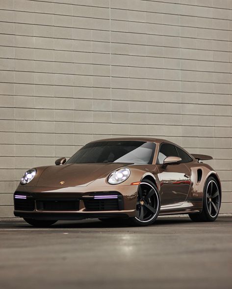 Porsche Of The Day: PTS Copper Brown Metallic Porsche 992 Turbo S Porsche 992 Turbo S, 992 Turbo S, Porsche Turbo S, Porsche 992, New Luxury Cars, Cars Brand, Turbo S, Copper Brown, Car Mods