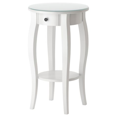 HEMNES Nightstand - IKEA (this is the one we have from Jessie, maybe repaint?) Ikea Hemnes Nightstand, Nightstand Ikea, Hemnes Bedside Table, Hemnes Nightstand, Bedside Table Ikea, Ikea Nightstand, Round Bedside, Nightstand White, Nightstand Decor