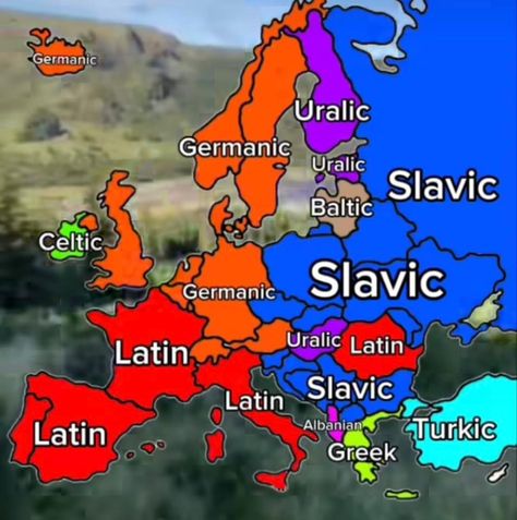 Cute Maps, Europe Language, Europe Culture, Turkic Languages, Cool Maps, Interesting Maps, Language Families, History Jokes, Countries Flags