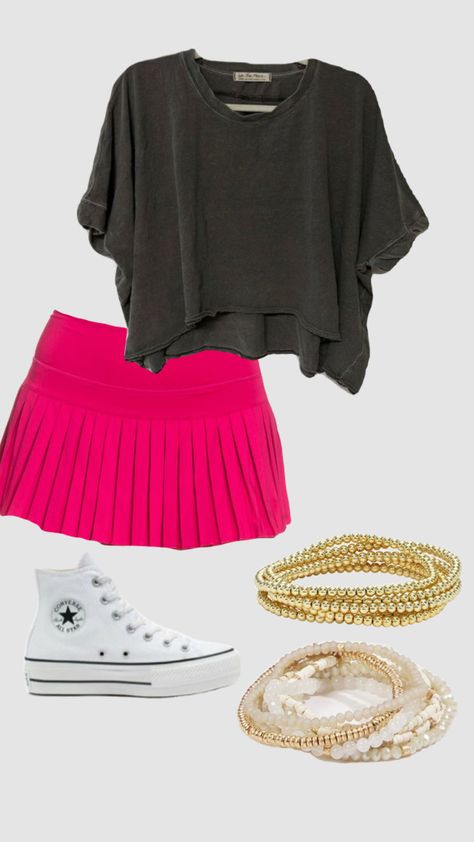 Preppy Outfits With Skirts, Collage Student Outfit, Preppy High School Outfits, Goldhinge Skirt Outfit, Goldhinge Skirt Outfit Ideas, White Skirt Outfit Casual, Preppy Outfits Skirt, Cute Summer Fits For School, Cute Outfit With Skirt