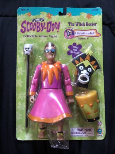 NIP SCOOBY DOO THE WITCH DOCTOR COLLECTIBLE ACTION FIGURE RARE EQUITY TOYS 2001 Scooby Doo Toys, Scooby Doo Mystery Inc, Scooby Doo Mystery, Witch Doctor, Action Figures Collection, The Witch, Action Figures Toys, Scooby Doo, Birthday Wishes