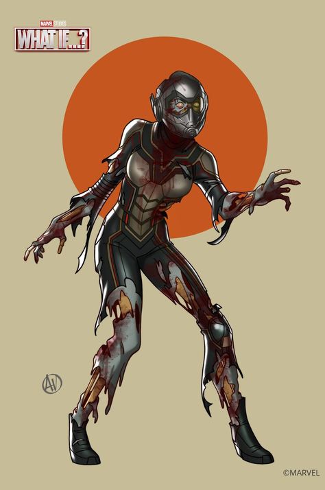 ArtStation - Zombie Wasp - WHAT IF...?, Amelia Vidal Ryan Meinerding, Mcu Art, Marvel Rpg, Daredevil Comic, Image Spiderman, Marvel Animation, Marvel Tattoos, Marvel Zombies, Avengers Comics