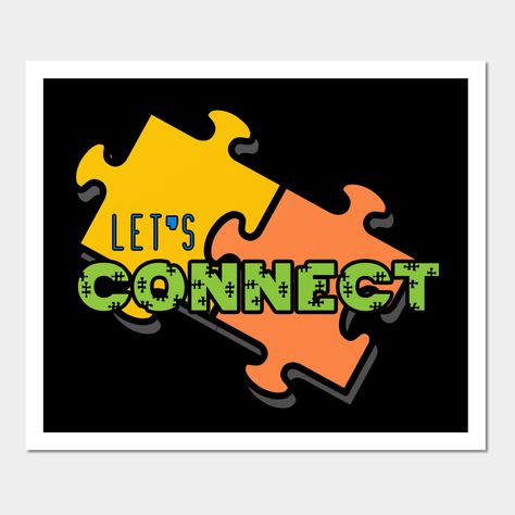 Lets connect, lets communicate. Sometimes its hard to communicate with others and a lot of the time this is down to our wrong perceptions. Some are too quick to believe a person is being negative in their communication towards them when the person may just find it difficult to communicate effectively such as some of those on the autism spectrum. I have chosen the colours in this design for the following reasons (please note, this is only one interpretation|key|code that Im using). Regardless of Effective Communication, Make Things, Find It, Communication, Print Design, Coding, Key, Art Print, Let It Be