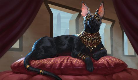 Riches MtG Art by Greg Opalinski Black Cat, Deviantart, Red, Gold, Black, Art