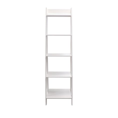 Adeptus Solid Wood 5 Shelf Ladder Solid White - Walmart.com - Walmart.com Decor Placement, Shelves Nursery, Shelf Ladder, Style Bookshelf, Bookcase White, Ladder Bookshelf, Shelves White, Bookcase Styling, Furniture Bookshelves