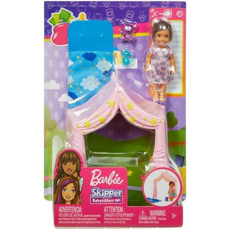 Barbie Skipper Babysitters Kelly Chelsea Baby Toddler Playset Tent Camping - NEW | eBay Chelsea Baby, Pink Tent, Barbie Diy Accessories, Barbie Kids, Baby Barbie, Barbie Doll Set, Chelsea Doll, Princess Toys, Barbie Doll Accessories