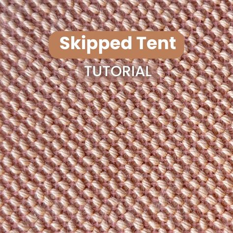 Learn how to create a skipped tent stitch in needlepoint with this tutorial. This technique adds texture and interest to your needlepoint projects. Background Needlepoint Stitches, Needlepoint Projects, Tent Stitch, Needlepoint Stitches, Step By Step Instructions, Needlepoint, Tent, Step By Step, To Create