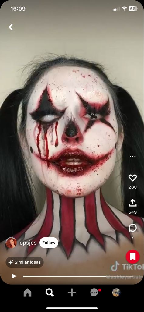 Scary Makeup Looks, Easy Haunted House, Haunted House Makeup, Halloween Makeup Scary, Halloween Makeup Looks, Fantasias Halloween, Halloween Make, Work Ideas, Scary Halloween