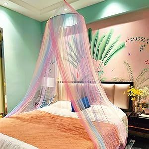 White Bed Canopy, Bed Canopy With Lights, Princess Curtains, Rainbow Bed, Princess Canopy Bed, Princess Canopy, Canopy Bed Curtains, Canopy Curtains, Unicorn Theme