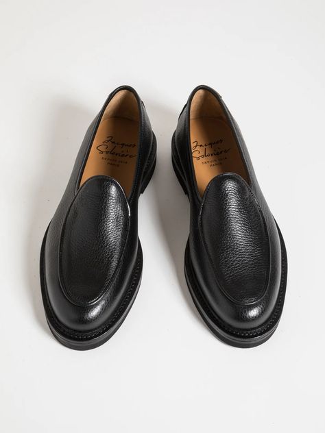 Jacques Solovière Paris | LEX ALL BLACK Black Loafers Men, Gents Shoes, Estilo Hipster, Classy Outfits Men, Street Style Outfits Men, Leather Brogues, Hype Shoes, Formal Shoes For Men, Workwear Fashion