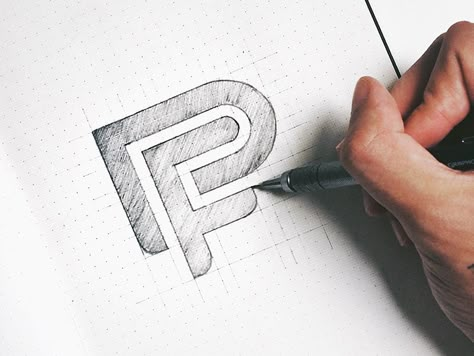 Refining PF Monogram Iq Logo, Plumbers Logo, Trendy Logo Design, Logo Desing, Learning Logo, Inspiration Logo Design, Initials Logo Design, Startup Logo, Logo Process