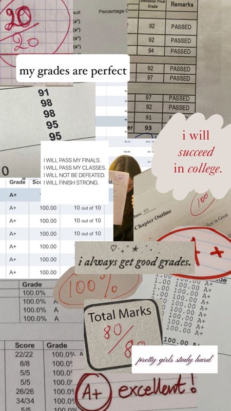 #collage #aesthetic #grades #grade #smart #success #school #StraightAs #visionboard Successful School Aesthetic, 3.5 Gpa College Aesthetic, Class Rank Aesthetic, Amazing Grades Aesthetic, A Plus Grades Aesthetic, Perfect Grades Aesthetic, Manifesting School, A School, Grades Aesthetic