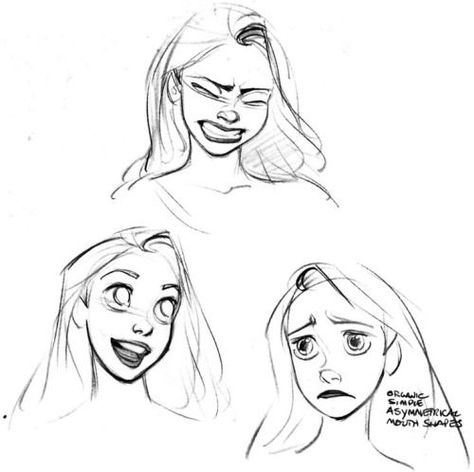 Mouth Cartoon, Character Sketching, Concept Art Landscape, Disney Doodles, Glen Keane, Different Expressions, Character Design Cartoon, Animation Disney, Disney Concept Art