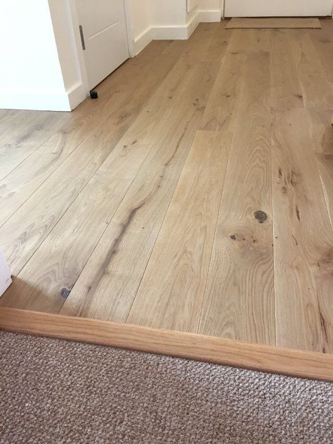 Carpet Meets Wood Floor, Engineered Wood Floors Uk, Engineered Wood Flooring Uk, Carpet And Laminate Together, Carpet To Wood Floors, Carpet And Hardwood Together, Light Wood Floors Bedroom, Bedroom Flooring Ideas, London Edinburgh