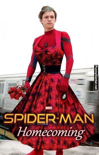 Spider-man Dress, Spider Man Fits, Spider Man Dress, Funny Villain, Spider Man Meme, Spiderman Dress, Tom Holland Spider Man, Pete Rock, Spider Man Homecoming