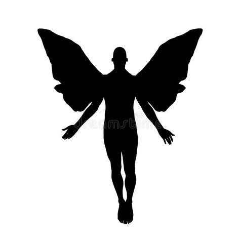 Dark Spiritual, Male Angels, Angel Silhouette, Male Angel, Free Angel, Silhouette Images, Spiritual Symbols, Black Aesthetic Wallpaper, Black Aesthetic