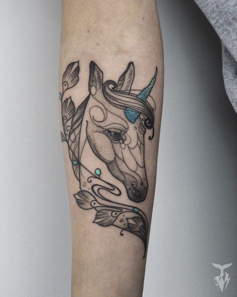 Nature And Art Nouveau Inspired Tattoo Art Kelpie Tattoo, Tattoo Ink Sets, Stick Tattoo, Coil Tattoo Machine, Tattoo Pen Machine, Tattoo Machine Kits, Beginner Tattoos, Unicorn Tattoos, Pen Tattoo