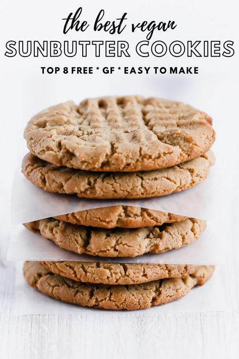 Sunbutter Cookies, Sunbutter Recipes, Allergy Friendly Cookies, Sun Butter, Nut Free Cookies, Vegan Cookies Recipes, Nut Free Recipes, Happy Cooking, Allergy Free Recipes