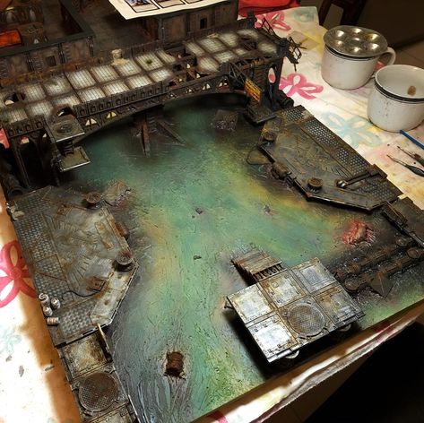 6mm Terrain, 40k Diorama, Ash Wastes, Wh40k Terrain, 40k Scenery, Necromunda Underhive, Necromunda Terrain, Scifi Building, Tau Warhammer