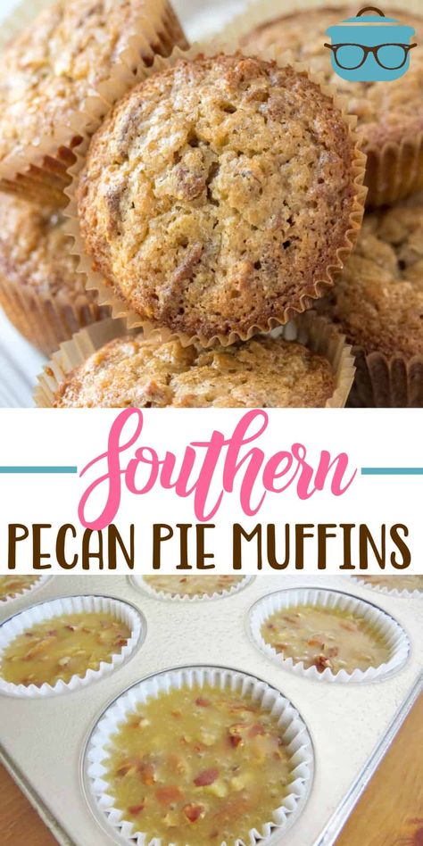 Trisha Yearwood Pecan Pie Muffins Recipe, Muffin Cake Recipes, Southern Pecan Pie Muffins, Muffin Tin Doughnuts Cooks Country, Amazing Muffin Recipes, Pecan Mini Muffins, Pecan Pie Muffins Trisha Yearwood, Pecan Muffins Recipe Brown Sugar, Butter Pecan Muffins