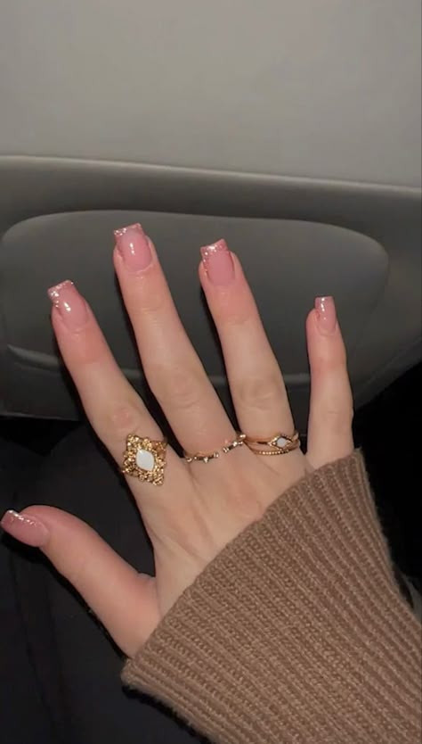 Wow Nails, Casual Nails, Classy Acrylic Nails, Short Square Acrylic Nails, Nails Black, Acrylic Nails Coffin Short, Uñas Acrilicas, Short Acrylic Nails Designs, Pink Acrylic Nails