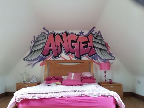 Street Art Bedroom, Bedroom Graffiti, Graffiti Bedroom, Graffiti Furniture, Teens Bedroom, Bedroom Murals, Teen Boy Bedroom, Graffiti Alphabet, Graffiti Murals