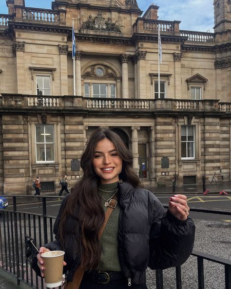 One of the smiles Edinburgh brought to my face 🌞 #edinburghscotland #visitscotland #scotlandtravel #scotlandautumn Edinburgh Scotland Outfits, Scotland Travel Outfits, Checked Coat Outfit, Winter Edinburgh, Scotland Outfit, Trip Fits, Edinburgh Scotland Travel, Scotland Trip, Uk Trip