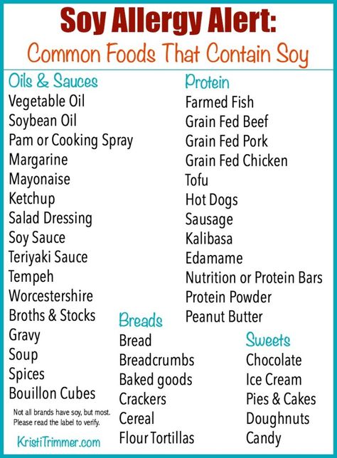 Soy Allergy Alert: Common Foods That Contain Soy Mspi Diet, Soy Allergy, Soy Free Dairy Free, Peanut Butter Bread, Pan Sin Gluten, Soy Free Recipes, Peanut Allergy, Allergy Free Recipes, Gluten Sensitivity