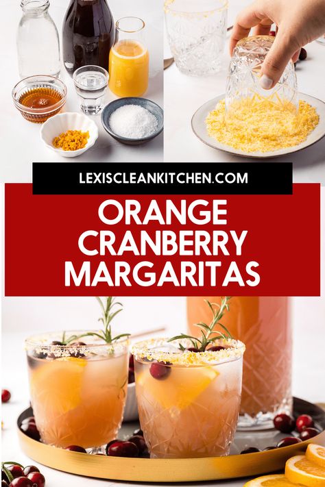 This Cranberry Orange Margarita is perfect for your next party! This holiday cocktail is made up of freshly squeezed orange juice, tart cranberry juice, tequila, and a dash of maple syrup. Cranberry Margaritas, Holiday Margaritas, 2023 Meals, Lime Margarita Recipe, Orange Margarita, Cranberry Margarita, Christmas Cranberry, Cranberry Juice Cocktail, Lime Margarita